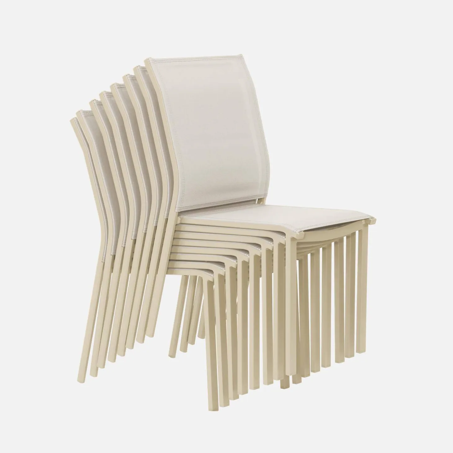 Tuintafel aluminium met 8 stoelen