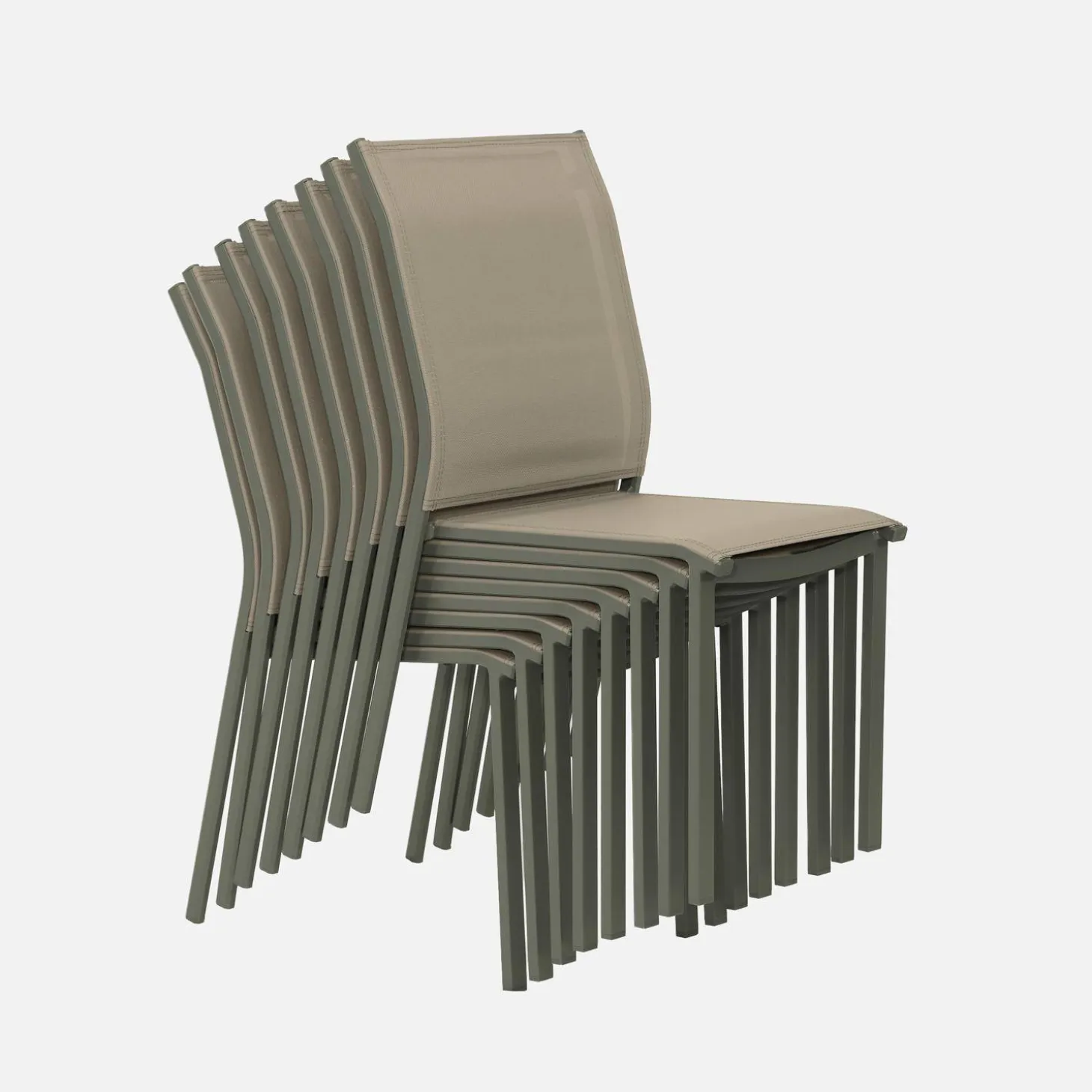 Tuintafel aluminium met 8 stoelen
