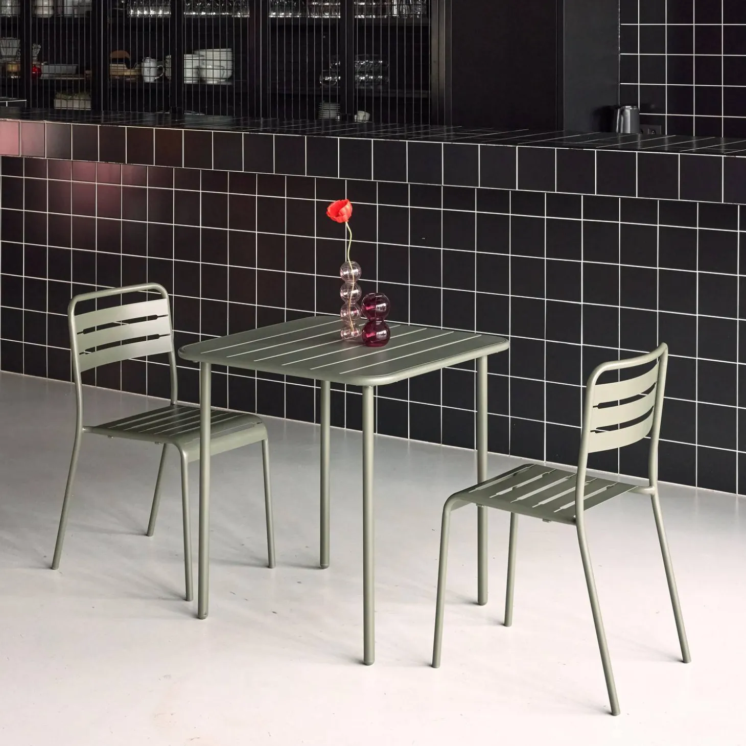 Tuintafel met 2 stoelen