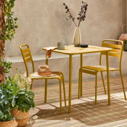 Tuintafel met 2 stoelen