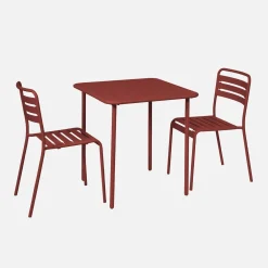 Tuintafel met 2 stoelen