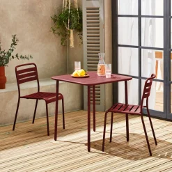 Tuintafel met 2 stoelen