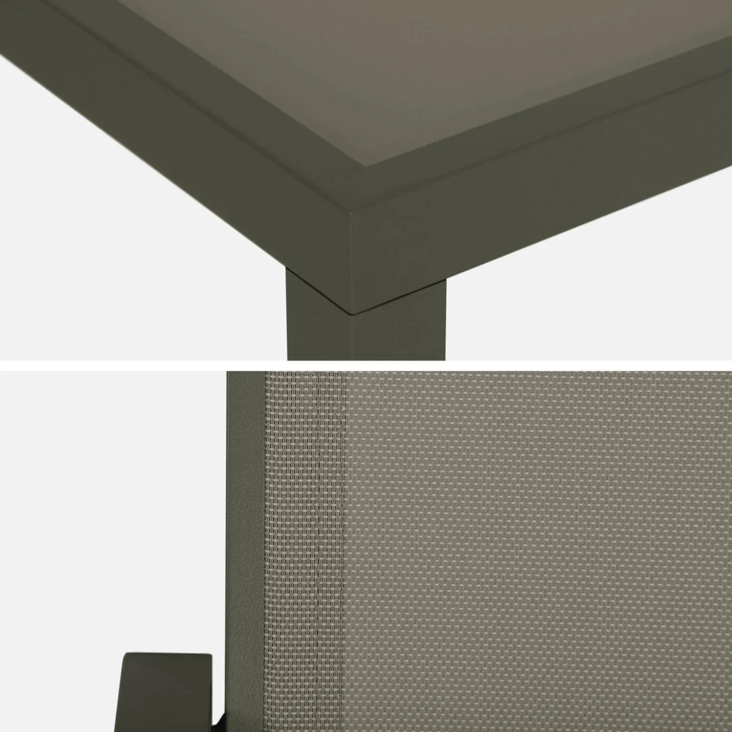 Tuintafel met 6 stoelen aluminium