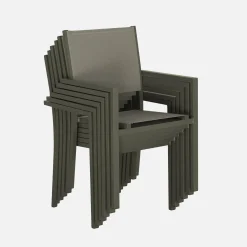 Tuintafel met 6 stoelen aluminium