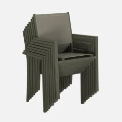 Tuintafel met 8 stoelen aluminium