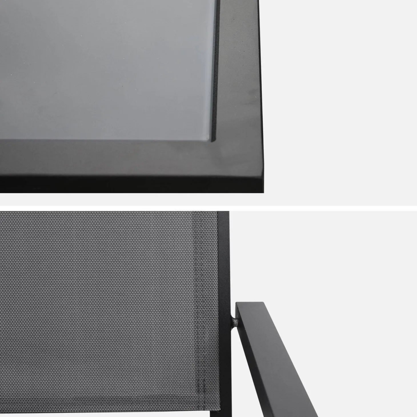 Tuintafel met 6 stoelen aluminium