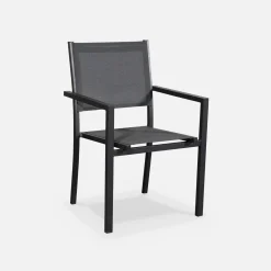 Tuintafel met 6 stoelen aluminium