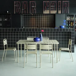 Tuintafel met 6 stoelen metaal