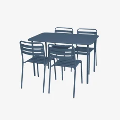 Tuintafel met 4 stoelen metaal