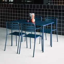 Tuintafel met 4 stoelen metaal