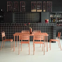 Tuintafel met 6 stoelen metaal