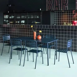 Tuintafel met 6 stoelen metaal