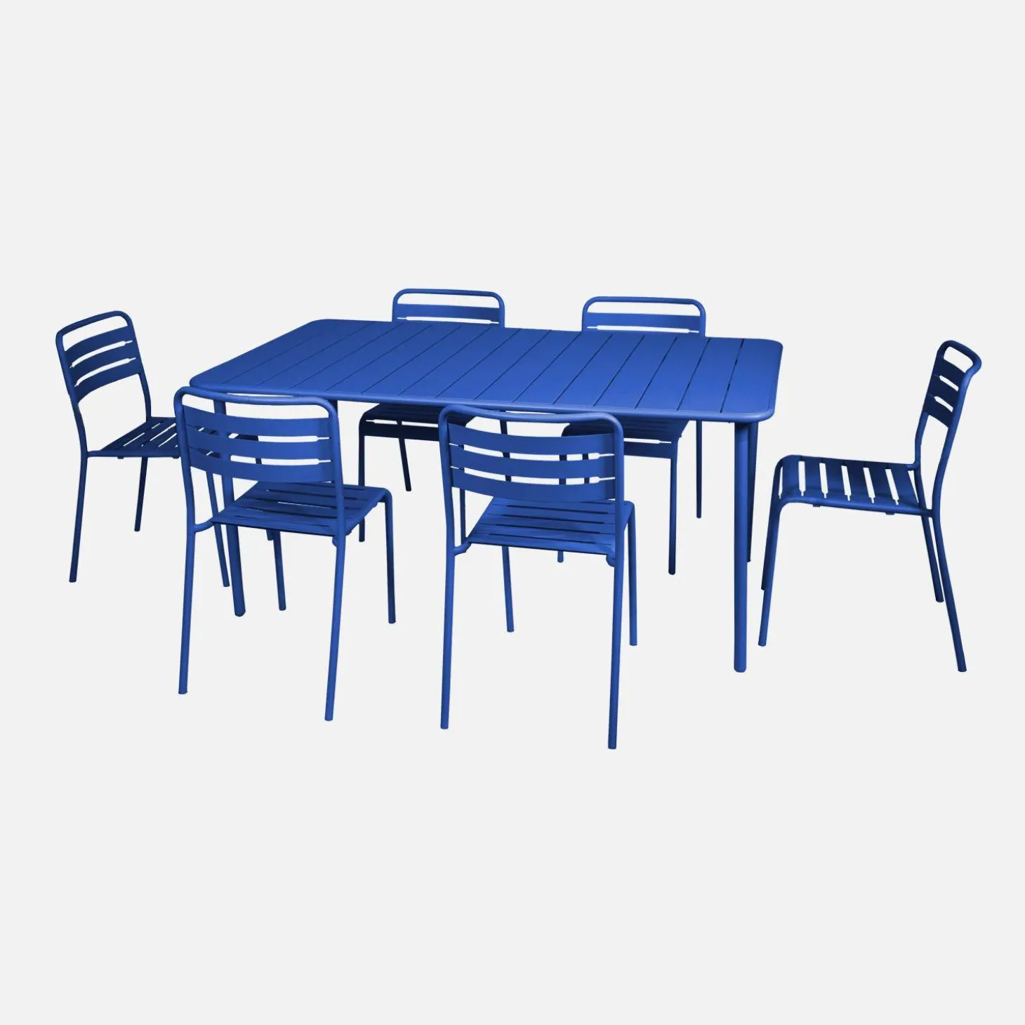 Tuintafel met 6 stoelen metaal