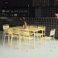 Tuintafel met 8 stoelen metaal