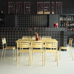 Tuintafel met 8 stoelen metaal