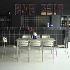 Tuintafel met 8 stoelen metaal