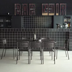 Tuintafel met 8 stoelen metaal