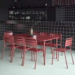 Tuintafel met 8 stoelen metaal