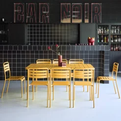 Tuintafel met 8 stoelen metaal