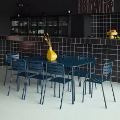 Tuintafel met 8 stoelen metaal