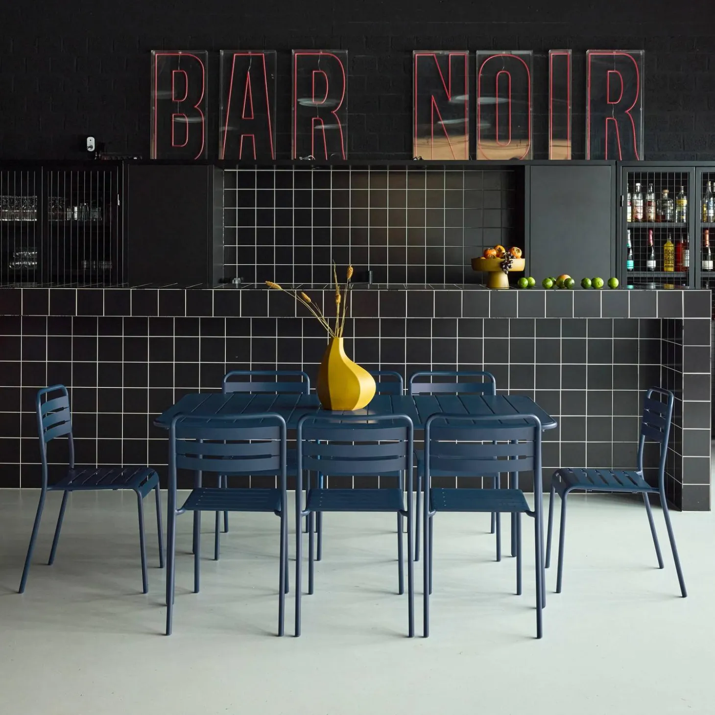 Tuintafel met 8 stoelen metaal