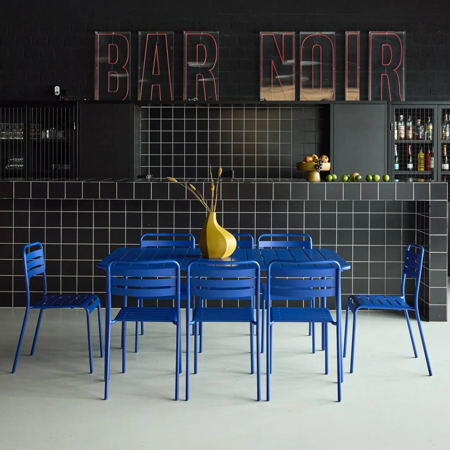 Tuintafel met 8 stoelen metaal