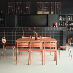 Tuintafel met 8 stoelen metaal