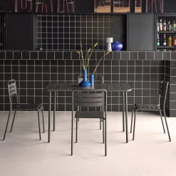 Tuintafel met 4 stoelen metaal