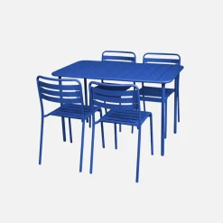 Tuintafel met 4 stoelen metaal