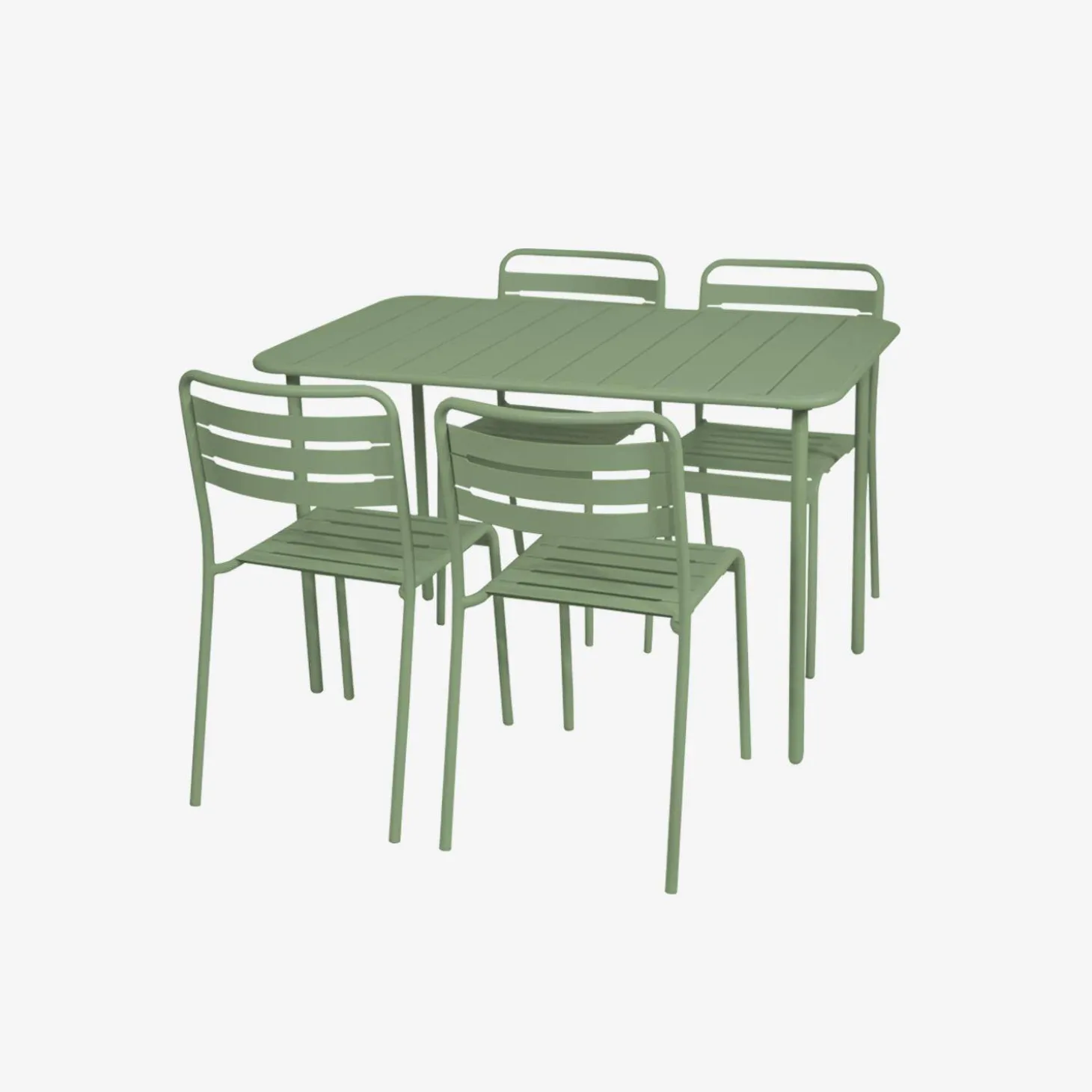Tuintafel met 4 stoelen metaal