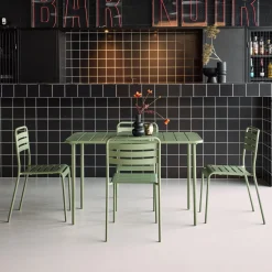 Tuintafel met 4 stoelen metaal