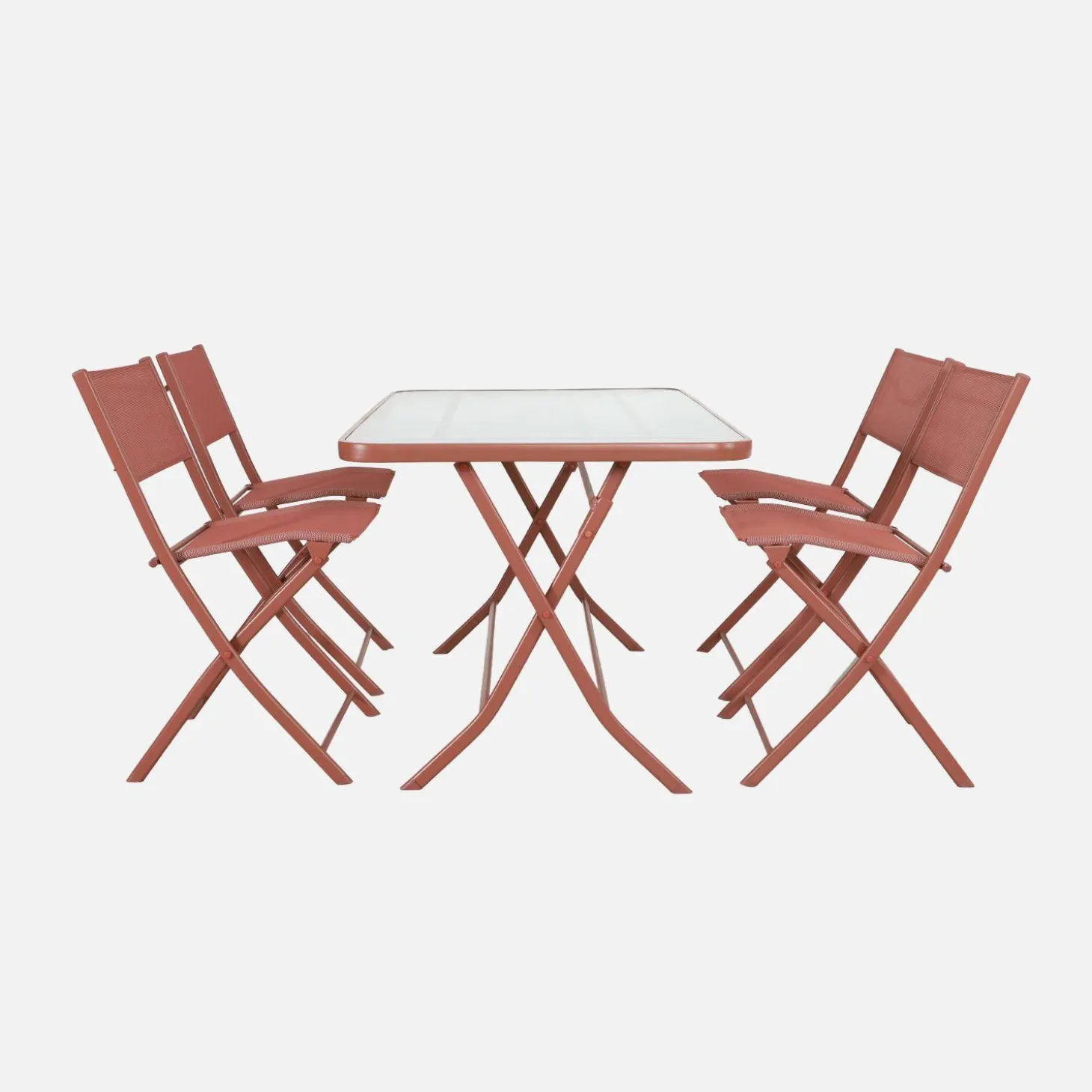 Tuintafel met 4 stoelen opklapbaar