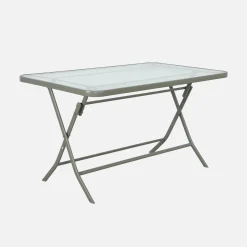 Tuintafel met 4 stoelen opklapbaar