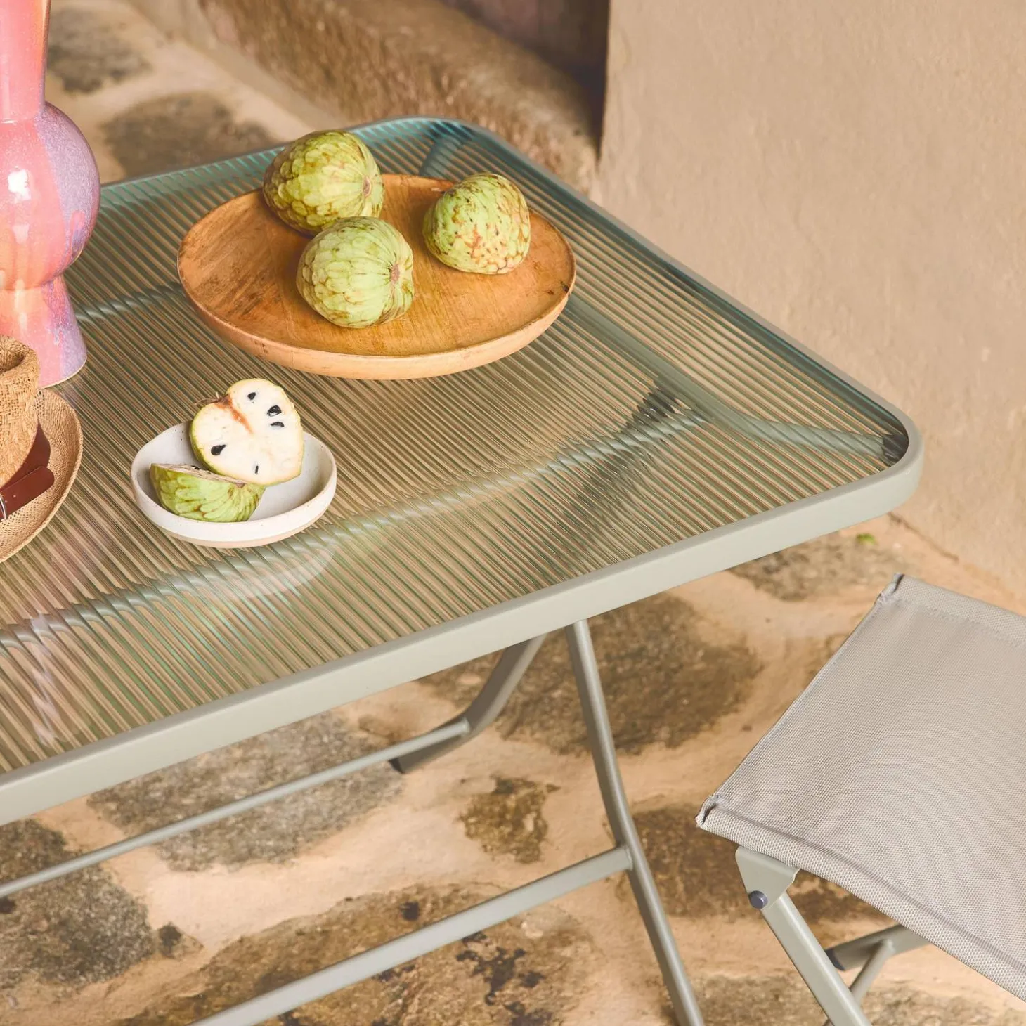 Tuintafel met 4 stoelen opklapbaar