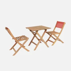 Tuintafel met 2 stoelen voor kinderen van acaciahout