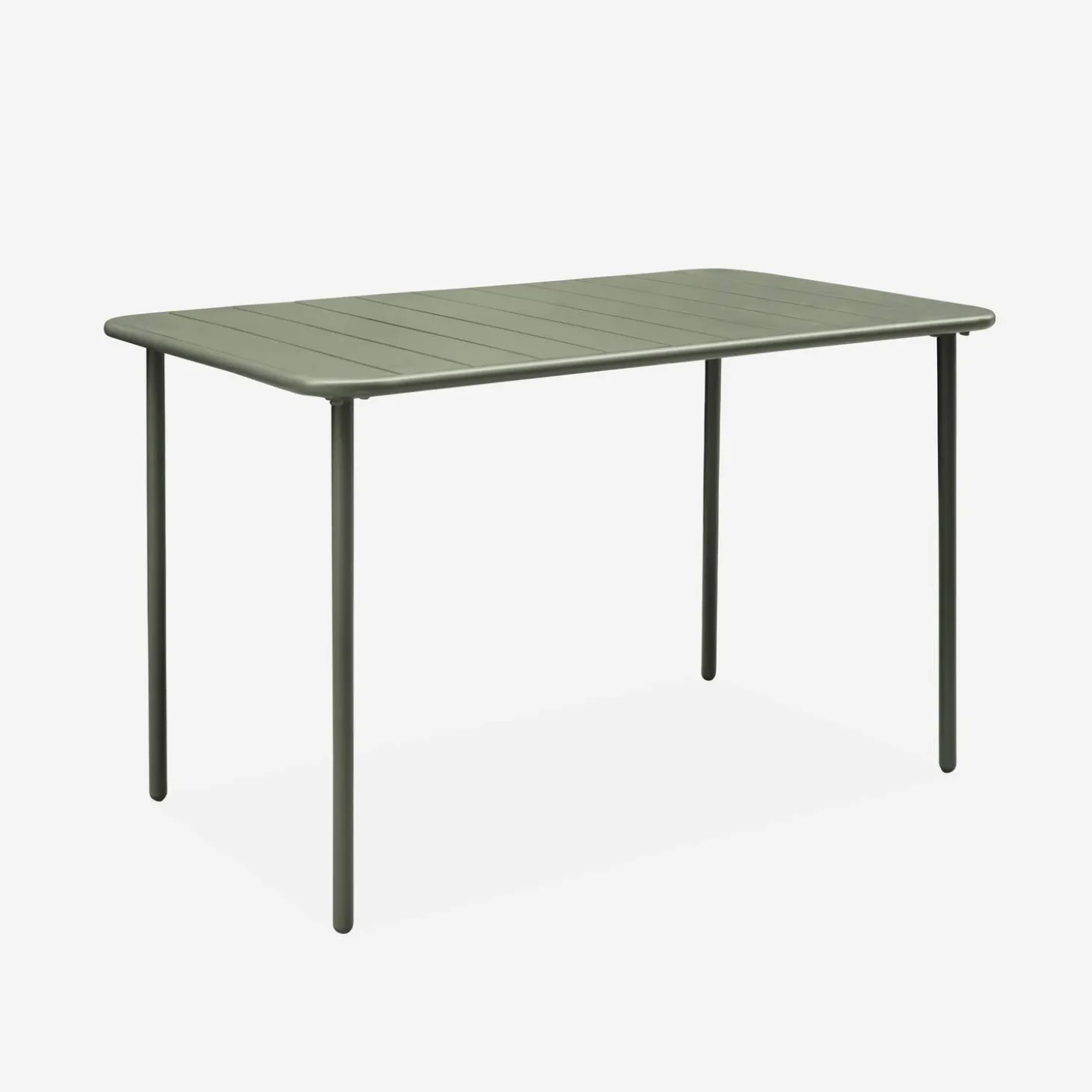 Tuintafel + 4 opklapbare stoelen metaal