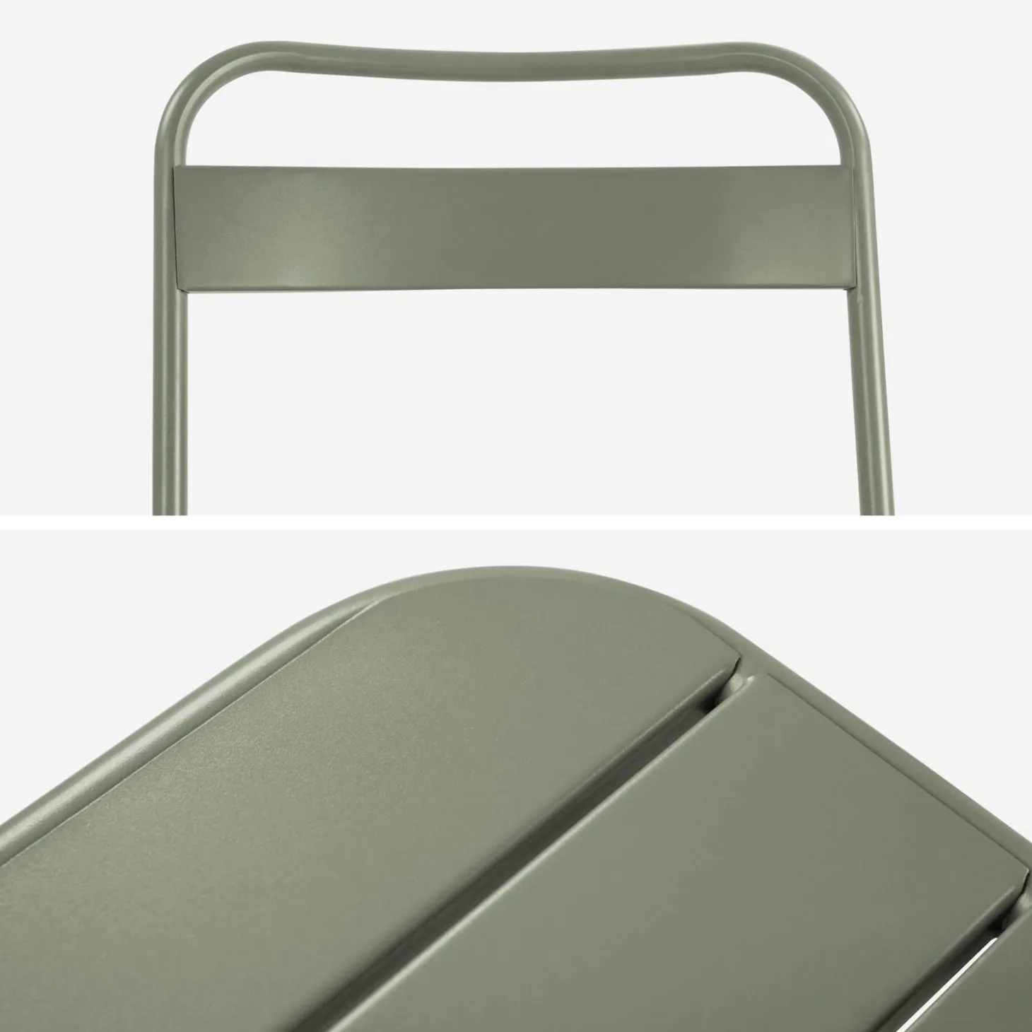 Tuintafel + 4 opklapbare stoelen metaal