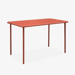 Tuintafel + 4 opklapbare stoelen metaal