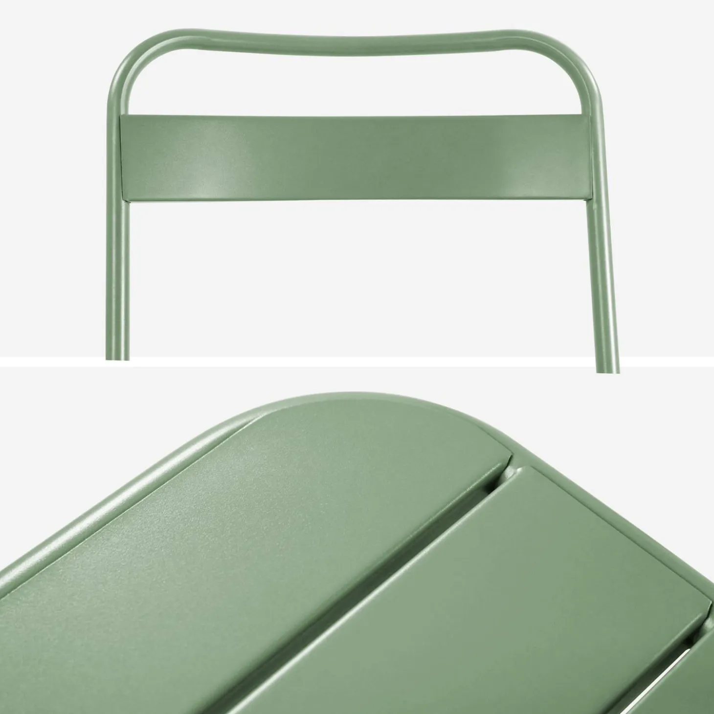 Tuintafel + 4 opklapbare stoelen metaal