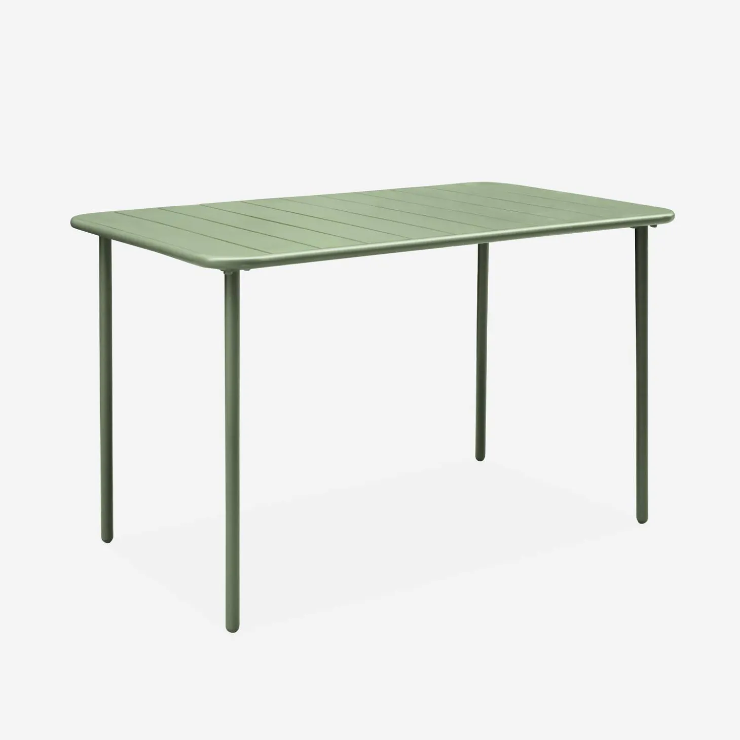 Tuintafel + 4 opklapbare stoelen metaal