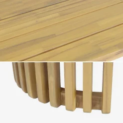 Tuintafel ovaal acaciahout voor 6 personen