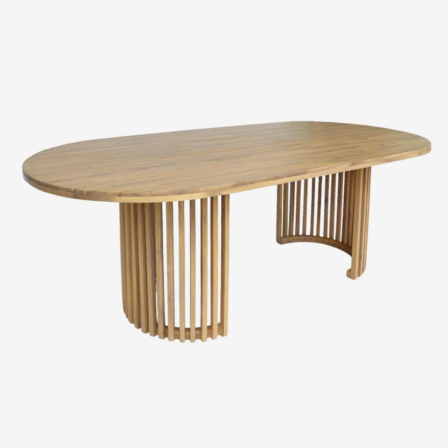 Tuintafel ovaal acaciahout voor 6 personen