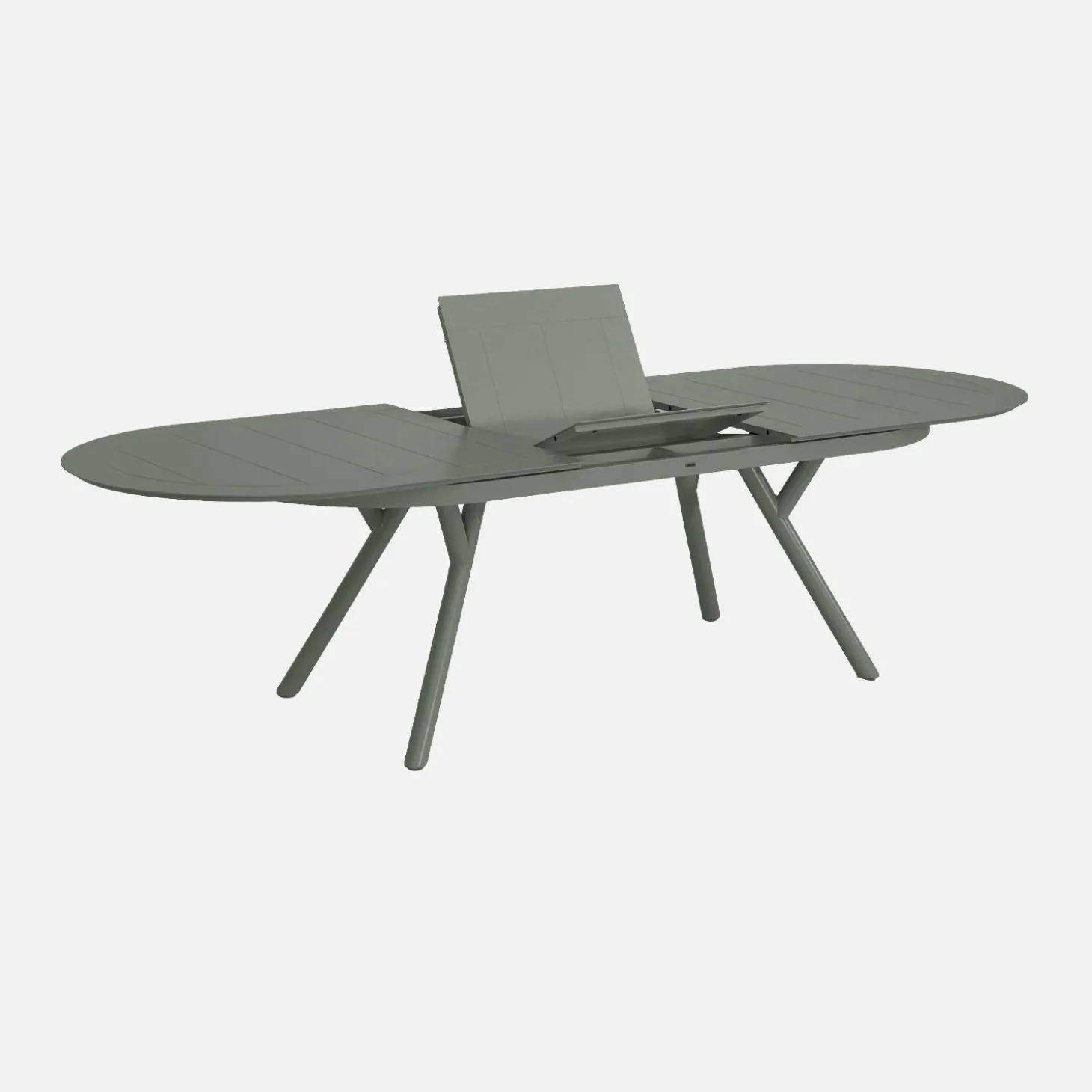 Tuintafel ovaal uitschuifbaar aluminium 10 zitplaatsen