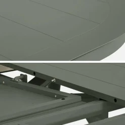 Tuintafel ovaal uitschuifbaar aluminium 10 zitplaatsen