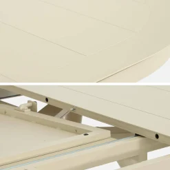 Tuintafel ovaal uitschuifbaar aluminium 10 zitplaatsen