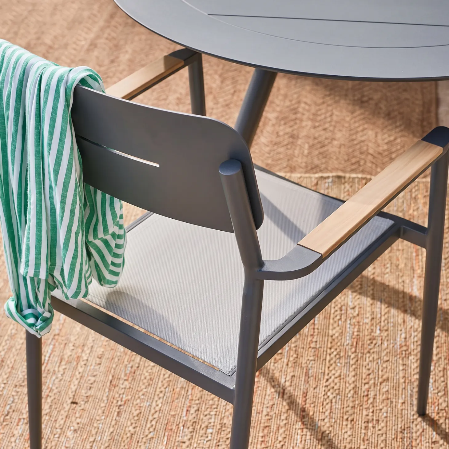Tuintafel ovaal uitschuifbaar aluminium 10 zitplaatsen
