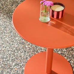 Tuintafel 2-persoons rond bistro van staal