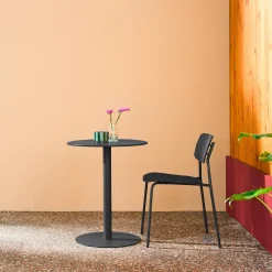 Tuintafel 2-persoons rond bistro van staal