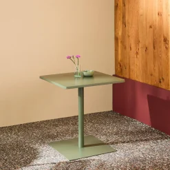 Tuintafel 2-persoons vierkant bistro van staal