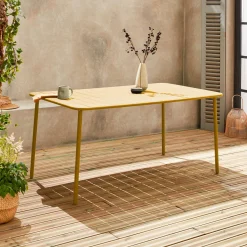 Tuintafel 6-8 plaatsen metaal